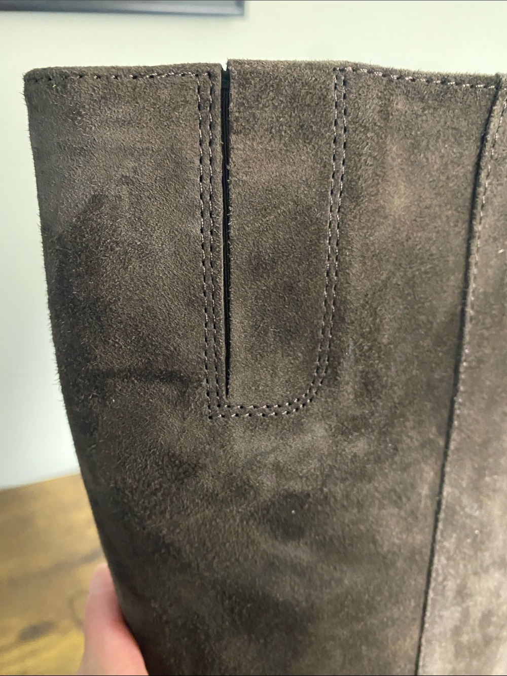 Sam Edelman Brown Suede Knee-High Heeled Boots 9 - Picture 11 of 11